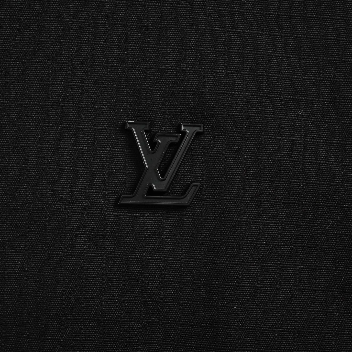 Louis Vuitton/Louis Vuitton metal logo sleeves and leather work jacket